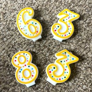 Cake number candles